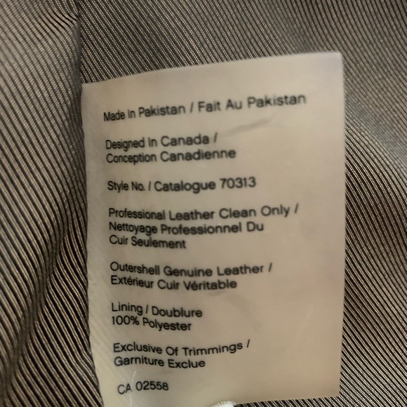 DANIER GENUINE LEATHER jacket size 2XS - Picture 8 of 9